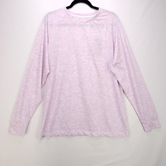 Kangol Raindrop Mens Long Sleeve Tshirt Size Large Heather Soft Crewneck Stretch - Picture 1 of 13